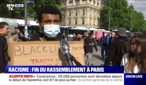 Racisme: 2400 personnes se sont rassemblées à Paris, selon la préfecture