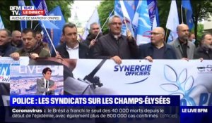 Police: les syndicats sur les Champs-Élysées - 12/06