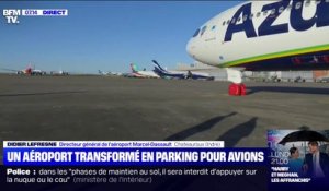 À Châteauroux, l'aéroport a été transformé en parking pour avions