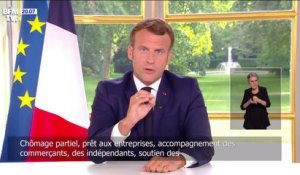 Emmanuel Macron: "Nous avons mobilisé près de 500 milliards d'euros" pendant la crise