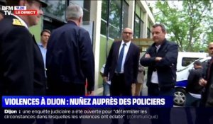 Violences à Dijon: Laurent Nunez auprès des policiers