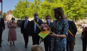 La reine Mathilde en visite à Bruges