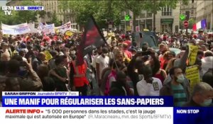 Une manifestation à Paris pour régulariser les sans-papiers