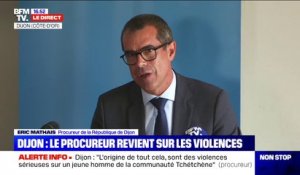 Éric Mathais, procureur de la République de Dijon: "Pour les faits des 3 premiers jours, nous dénombrons 20 victimes physiques identifiées"