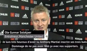 31e j. - Solksjaer : "On a fait travailler Martial pour le voir plus souvent dans la surface"