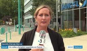 Sanofi : un millier d’emplois supprimés en France