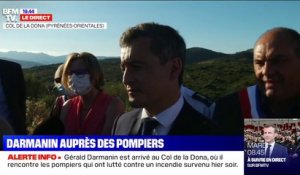 Gérald Darmanin rappelle aux Français "de ne pas aller dans les forêts lorsque c'est interdit" après l'incendie au Col de la Dona