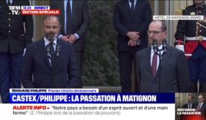 Passation à Matignon: Edouard Philippe salue une relation "de confiance et de fluidité" avec Emmanuel Macron