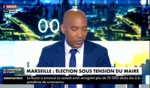 Mairie de Marseille - Les résultats du premier tour du Conseil Municipal sont publiés et en tête Michèle Rubirola : 42 voix, Guy Teissier : 41 voix