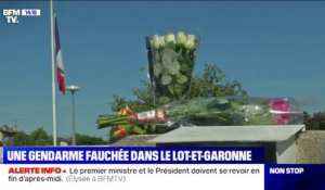 La population sous le choc après la mort d’une gendarme percutée par un automobiliste dans le Lot-et-Garonne