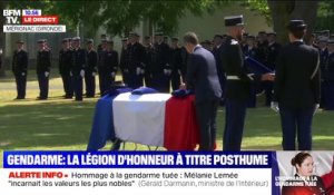 Gérard Darmanin remet la Légion d'honneur à titre posthume à Mélanie Lemée