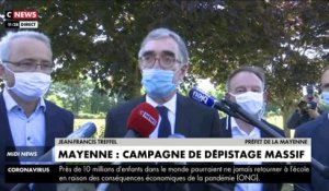 Campagne de dépistage massif en Mayenne : « C’est un bel exemple de ce que l’on peut faire en matière de lutte contre le virus », déclare Jean-Francis Treffel, préfet de la Mayenne