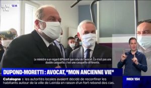 Éric Dupond-Moretti ironise sur son "ancienne vie" d'avocat lors d'une visite dans un centre éducatif