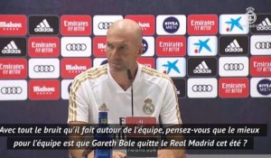 37e j. - Zidane agacé par une question sur Bale