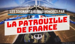 Les soignants aubois honorés par la patrouille de France