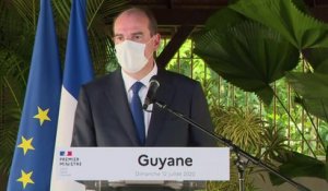 Jean Castex en Guyane : déclaration au Carbet Loubère