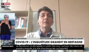 Imad Kansau, inféctiologue à l'hôpital Antoine Béclère s'inquiète de la situation en Bretagne