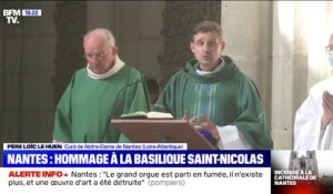 Incendie de la cathédrale de Nantes: un hommage se tient à la basilique Saint-Nicolas
