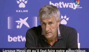 Barcelone - Setién : "J'ai toujours senti le soutien du club et de l'équipe"