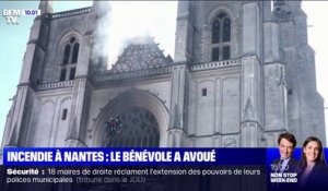 Incendie à la cathédrale de Nantes: le bénévole du diocèses est passé aux aveux et a été placé en détention provisoire.