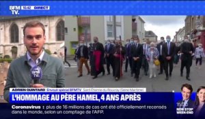 L'hommage au père Jacques Hamel, quatre ans après l'attentat de Saint-Étienne-du-Rouvray