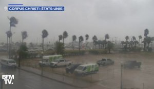 L'ouragan Hanna frappe les côtes du Texas aux États-Unis