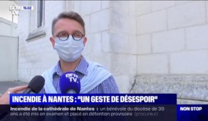 Incendie de la cathédrale de Nantes: pour ce paroissien, le bénévole "a voulu crier sa douleur"