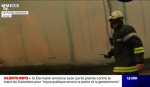 Les images impressionnantes de l'incendie dans la commune du Tuzan, en Gironde