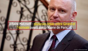 Affaire Matzneff : plusieurs repas entre Girard et l'écrivain payés par la Mairie de Paris