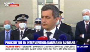 Policier tué au Mans: Gérald Darmanin déplore "un drame qui touche tous les Français"