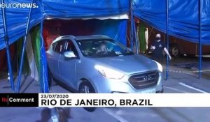 Un cirque en "drive-in" à Rio de Janeiro