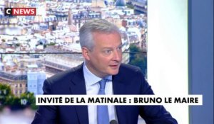 Bruno Le Maire sur le recul du PIB : «C'est un chiffre moins sévère que prévu.»