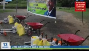RTG/Dons de kits agricoles à quatre fédérations agricoles du département de Komo Kango par les membres du bureau politique du Parti Démocratique Gabonais