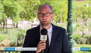Coronavirus : Emmanuel Macron rend visite aux auxiliaires de vie