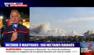 Incendie à Martigues: "Entre 650 et 700 hectares" détruits, selon le commandant des opérations de secours