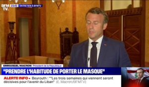 Covid-19: Emmanuel Macron annonce sur BFMTV la tenue d'un Conseil de défense "la semaine prochaine"