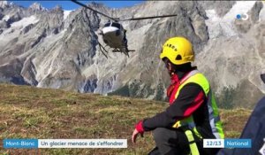 Un glacier du Mont-Blanc menace de s'effondrer, provoquant des évacuations en Italie