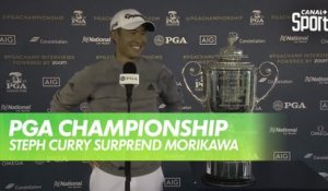 Golf - USPGA : Quand Steph Curry surprend Collin Morikawa
