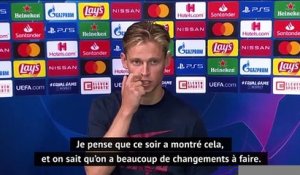 Quarts - De Jong : "On doit changer beaucoup de choses dans l'équipe"