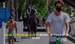 Près de 5 000 cas de Covid-19 déclarés en France en 24 heures