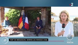Jean Castex reçu par Emmanuel Macron au fort de Brégançon