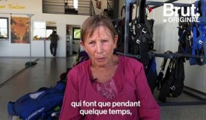 À 82 ans, on n’est pas trop vieille pour un saut en parachute !