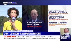 Dominique Carlac'h: "Le Medef est rassuré" par les annonces du Premier ministre pour les entreprises