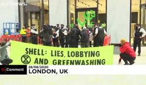 Shell ciblé par le mouvement écologiste Extinction Rebellion