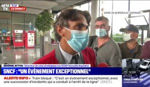 Trains bloqués: la SNCF "travaille à rétablir et remettre en service tout le système"