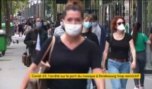 Port du masque obligatoire : un arrêté jugé trop restrictif à Strasbourg