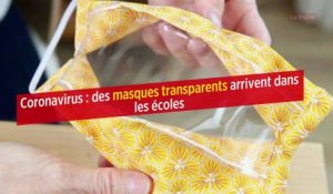 Coronavirus : des masques transparents arrivent dans les écoles