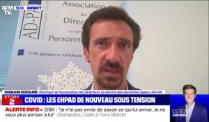 Coronavirus: "La situation reste inquiétante" dans les Ehpad, selon Romain Gizolme