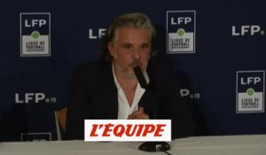 La conférence de presse de Vincent Labrune - Foot - LFP