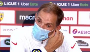 Football - Ligue 1 - Thomas Tuchel en conférence de presse après Lens 1-0 PSG